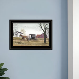 Goin to Market  Black Framed Print Wall Art