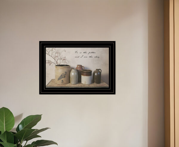 He is the Potter  Black Framed Print Wall Art