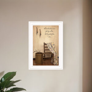 These Three Remain  White Framed Print Wall Art