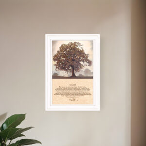 Living Life  White Framed Print Wall Art