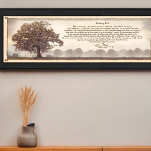 Living Life  Black Framed Print Wall Art