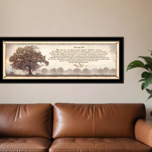 Living Life  Black Framed Print Wall Art