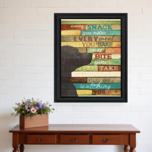 Ill Be Watching You  Black Framed Print Wall Art