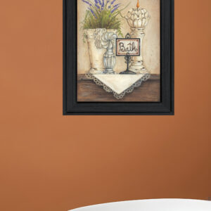 Bath Print  Black Framed Print Bathroom Wall Art