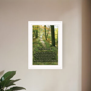 Irish Blessing  White Framed Print Wall Art
