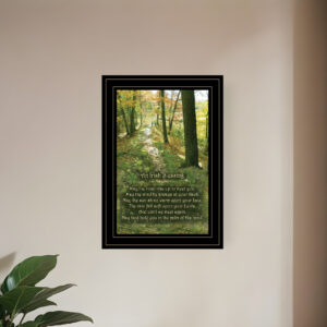 Irish Blessing  Black Framed Print Wall Art