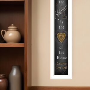 Chalkboard Kitchen  White Framed Print Kitchen Wall Art
