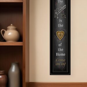 Chalkboard Kitchen  Black Framed Print Kitchen Wall Art