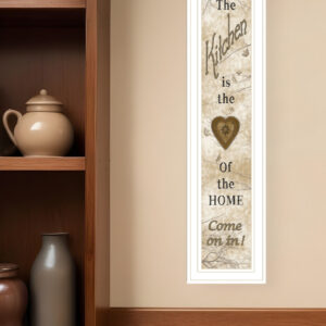 Vintage Kitchen  White Framed Print Kitchen Wall Art