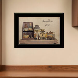 Homemade is Best  Black Framed Print Kitchen Wall Art
