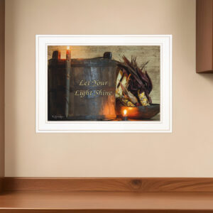 Indian Corn  White Framed Print Wall Art