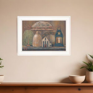 Love Never Fails  White Framed Print Wall Art