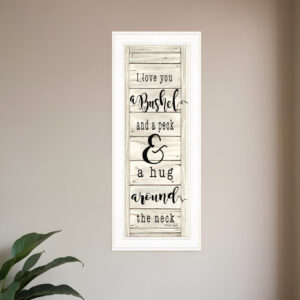 Hugs Collection  White Framed Print Wall Art
