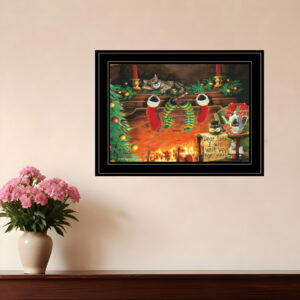 I Will Wait Up  Black Framed Print Wall Art