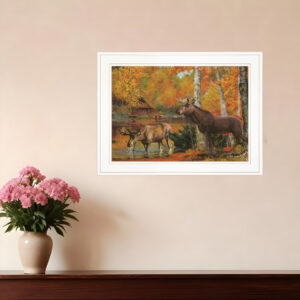 Peaceful Retreat  White Framed Print Wall Art