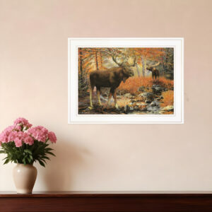 Call of the Wild  White Framed Print Wall Art