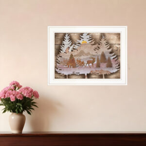 Great Outdoors I  White Framed Print Wall Art