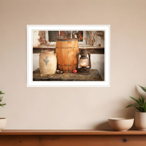 The Nail Keg  White Framed Print Wall Art