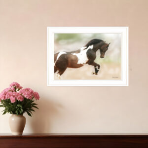 A Wild Kookie  White Framed Print Wall Art