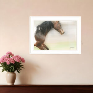 Leap of Faith  White Framed Print Wall Art