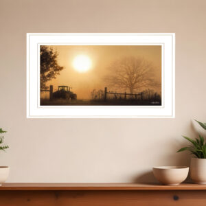 Start Your Engines  White Framed Print Wall Art