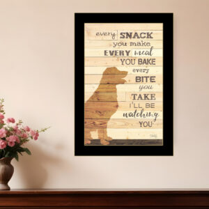 Every Snack You Make  Black Framed Print Wall Art