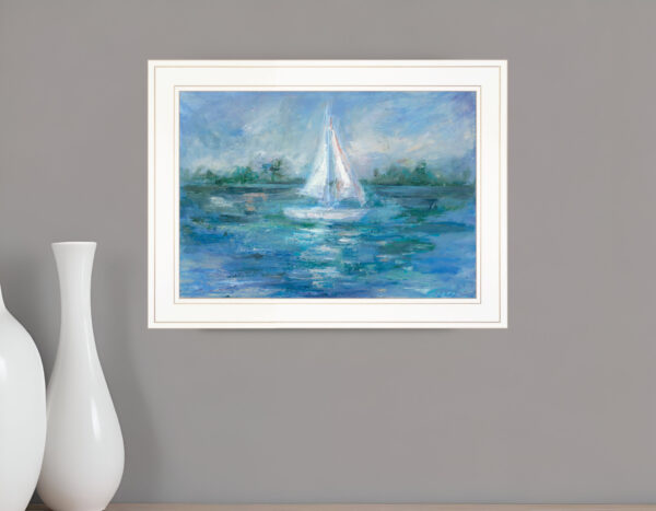A Day In the Life  White Framed Print Wall Art