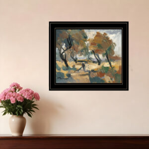 Early Walk  Black Framed Print Wall Art