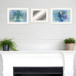 Set Of Three Bath Relax  White Framed Print Bathroom Wall Art