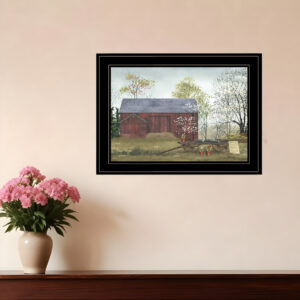 Flower Wagon  Black Framed Print Wall Art