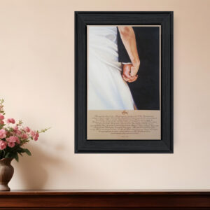 I DO  Black Framed Print Wall Art