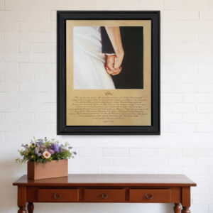 I DO  Black Framed Print Wall Art