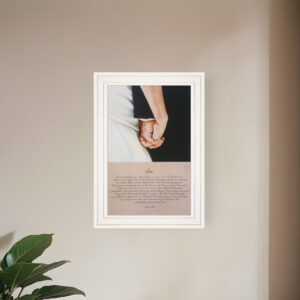 I DO  White Framed Print Wall Art