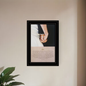 I DO  Black Framed Print Wall Art