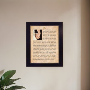 I DO  Black Framed Print Wall Art