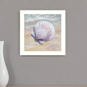 Scallop White Framed Print Wall Art
