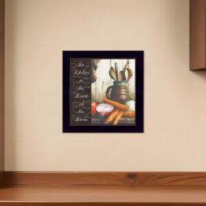 Heart of the Home  Black Framed Print Kitchen Wall Art