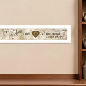 Love of Nature Kitchen or Heart of Then Home  White Framed Print Kitchen Wall Art