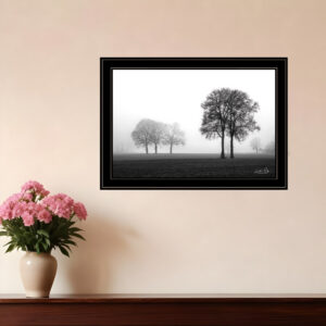 Together Again  Black Framed Print Wall Art