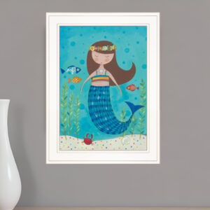 Under the Sea  White Framed Print Wall Art
