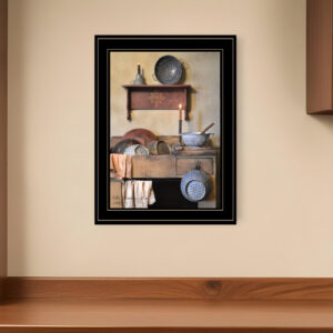 The Kitchen Sink  Black Framed Print Kitchen Wall Art