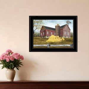 Farm Life  Black Framed Print Wall Art