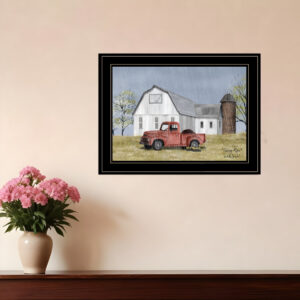 Spring Rain  Black Framed Print Wall Art