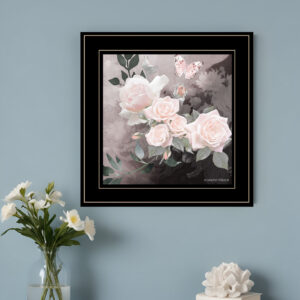 Noir Roses  [] Black Framed Print Wall Art