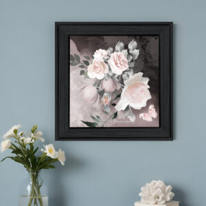 Noir Roses IV  Black Framed Print Wall Art