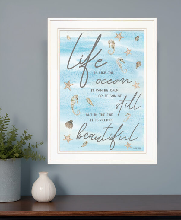 Life is Like  White Framed Print Wall Art