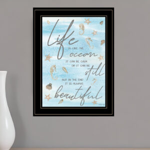 Life is Like  Black Framed Print Wall Art