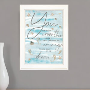 You Can Never  White Framed Print Wall Art