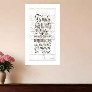 Family  White Framed Print Wall Art