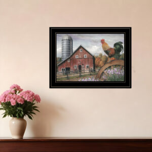 Good Morning Vermont  Black Framed Print Wall Art